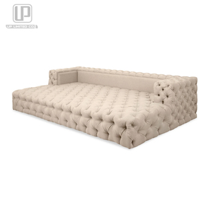 Factory Direct Sell Modern Luxury Furniture Fat Bastard Huge Rectangle Beige Fabric for Villa Living Room UP-016 Fat Bastard Sof - Product Image 1