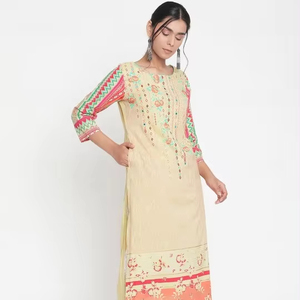 ชุดสูทพิมพ์ลายดิจิทัลสำหรับงานปาร์ตี้ลำลองชุด kurti ชุดเสื้อเคอร์ติสสำหรับคนอินเดียใส่ทำงาน - Product Image 1