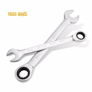 DINGQI Offre Spéciale 8mm-32mm CR-V <span class=keywords><strong>clé</strong></span> à cliquet à extrémité ouverte poignée à cliquet <span class=keywords><strong>clé</strong></span> combinée à cliquet - Product Image 2