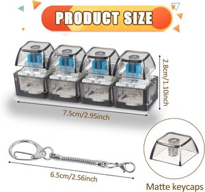 Bestseller – Jouet anti-stress ultra-transparent et rafraîchissant, testeur de touches de clavier souple pour la décompression - Product Image 2
