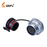 WEIPU usine 10A mâle femelle fonction signal série étanche 3 broches connecteur d'alimentation industriel