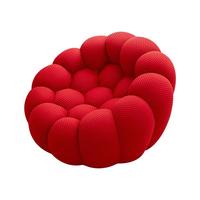 Canapé bulle modulaire compressé une place, style football, moderne, rembourré, en tissu, avec mousse à mémoire de forme, personnalisable