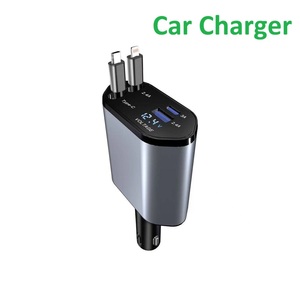<span class=keywords><strong>Chargeur</strong></span> de <span class=keywords><strong>voiture</strong></span> <span class=keywords><strong>USB</strong></span> rétractable 4 en 1 à charge rapide 120W, adaptateur <span class=keywords><strong>Type</strong></span> <span class=keywords><strong>C</strong></span>, <span class=keywords><strong>chargeur</strong></span> de téléphone portable <span class=keywords><strong>USB</strong></span> pour <span class=keywords><strong>voiture</strong></span>, Cargador De Coche - Product Image 1
