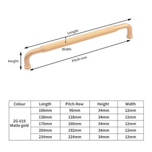 Zuo Gang armoire or Chrome noir poignées affleurantes <span class=keywords><strong>Alno</strong></span> rond poli bouton matériel blanc tirer armoire tiroir tire poignées - Product Image 6