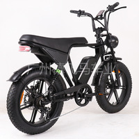 Vélo Électrique Tout-Terrain V8 à Pneus Larges, Vente Directe Usine, 7 Vitesses, Batterie Lithium, Autonomie 65km, Moteur Arrière, Idéal Neige