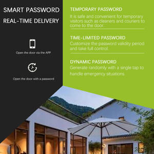 חדר אמבטיה חכם דלת ידית מנעול אלומיניום סגסוגת טביעת אצבע tlock ענן אבטחה הביתה אפליקציה נעילה דיגיטלית עבור מלונות חיצוניים - Product Image 3