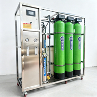 Système de filtration d'eau commercial par osmose inverse 250 500 1000 L/h pour ligne de production d'eau en bouteille et en sachet