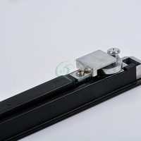Cerradura deslizante de aluminio de diseño Industrial moderno para puertas, ventanas, manija de Zinc negro, llaves, manija de puerta, Hardware, cerradura de ventana, uso doméstico