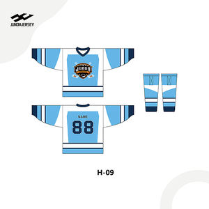เสื้อกีฬาฮอกกี้น้ำแข็งพิมพ์ลายซับลิเมตโพลีเอสเตอร์ชุดฮอกกี้ออกแบบได้ตามต้องการ - Product Image 1