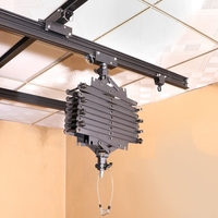 Rail de plafond fixe en alliage d'aluminium modèle LG G3M pour suspension en studio