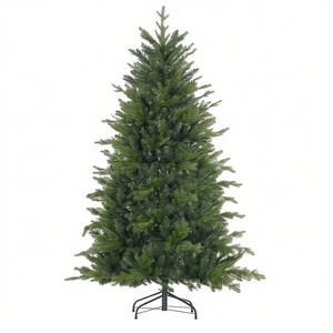 Árbol de Navidad Artificial Premium Preiluminado DB de 180 cm con Base Metálica, Decoración Navideña para Interiores, Luces LED Blanco Cálido - Product Image 1