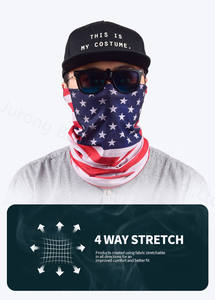 Gator del collo della rpet della copertura del fronte riciclato poliestere senza cuciture di sublimazione in bianco personalizzabile multiuso di pesca di estate - Product Image 3