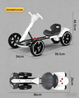 Voiture électrique pour enfant, kart à pédales pour les enfants de 2 à 14 ans, drift manuel, double transmission, télécommande, modèle JB-156-Z30, batterie 12V