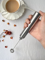 Mousseur à lait rechargeable, fouet électrique portatif, mélangeur à café avec 3 vitesses réglables, fouet à mousse, mousseur USB