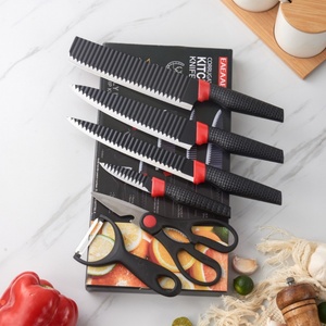 6 Pieces Stainless Steel Kitchen <b>Knife</b> <b>Set</b> Multi Function Non Stick Coating Kitchen <b>Knives</b> with Ergonomic Handle - Product Image 6