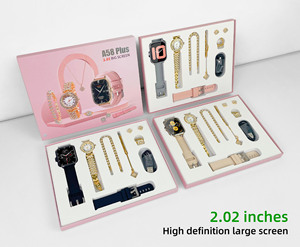 Lujo A58plus Mujeres Smartwatch 8 en 1 Collar Pendientes Pulsera Anillo Reloj de cuarzo Fitness Tracker A58 <span class=keywords><strong>Plus</strong></span> para damas - Product Image 2