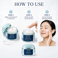 Crème Hydratante à l'Acide Hyaluronique et au Squalane 30g Aqua Veil Crème Visage Légère Hydratante Lissante Confort Quotidien Soin Facial en Pot