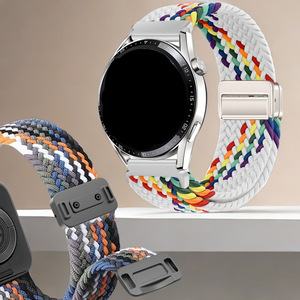 Cinturino in tessuto elastico fibbia magnetica cinturino in Nylon per orologio Appl e orologio S10 42mm 46mm 8 7 <span class=keywords><strong>6</strong></span> 5 4 3 2 1 - Product Image 1
