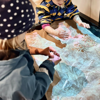 Boîte à sable interactive AR, plage virtuelle, jeux de sable au sol, projecteur interactif, jeux interactifs pour enfants au parc d'attractions