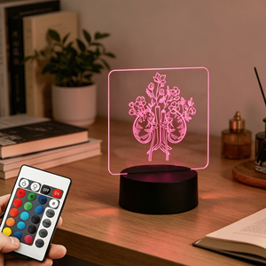 Lampe de bureau LED 3D en acrylique au design créatif, avec image 3D d'organes humains (cerveau, poumons), veilleuse - Product Image 5