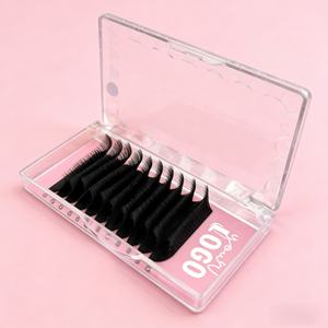 ถาดต่อขนตาแบบพรีเมียม รุ่น Volume Soft Silk Lash Tray Extensions CC D Cashmere Matte Black สำหรับต่อขนตา - Product Image 4