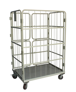 Chariot à roulettes pour la logistique, cage à palettes, chariot de stockage, chariot roulant pour entrepôt - Product Image 5