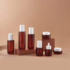 Nouvel ensemble de voyage cosmétique pour lotion et sérum, emballage en verre, pot vide pour crème 30g - Product Image 3