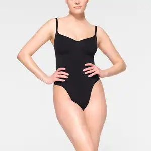 Strong Compression Cinches Smooths Tummy Shapewear Corset Seamless Sculpt Thong Bodysuit Shapewear