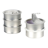 UKETA Boîte ronde personnalisée anti-odeur en métal pour enfant avec couvercle à anneau de traction pour le toit Boîte en fer blanc scellable à la main