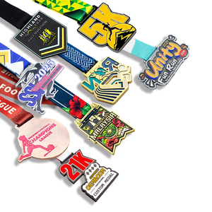 Medalla de Maratón 3D Personalizada, Medalla Deportiva de Aleación de Zinc, Premio de Carrera, Medallas Metálicas Personalizadas con Cinta para Eventos y Torneos - Product Image 2