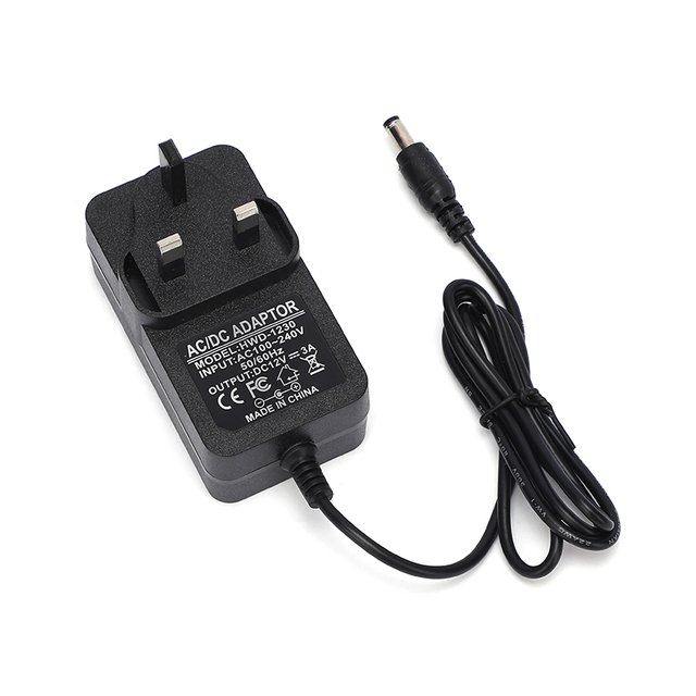 12V 3A 36W High Efficiency Plug-in Wall Power Adapter AC 100-240V Input DC 12V Output EU/US/AU/UK Plug Standards 1 Year Warranty
