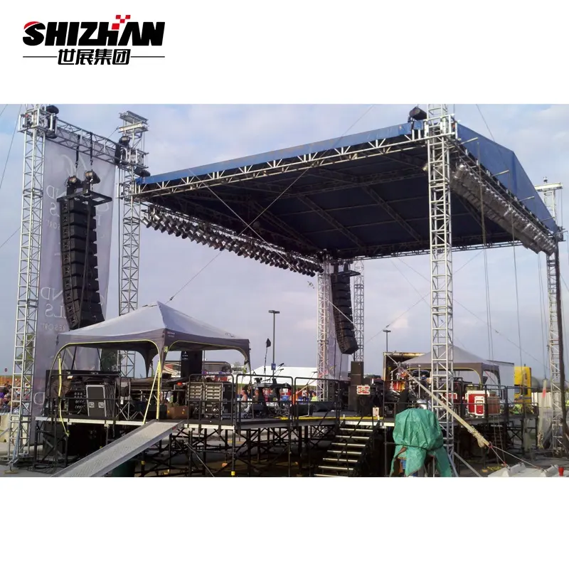 Portable Lighting Stand Truss Display Aluminum Stage Truss Mobile DJ