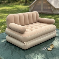 Canapé gonflable, chaise longue gonflable, lit de repos auto-gonflant floqué, portable pour le camping, la plage et les voyages
