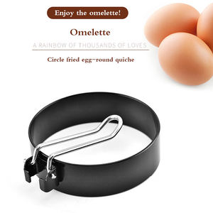 <span class=keywords><strong>Amazon</strong></span> Offre Spéciale outils de cuisine antiadhésif rond professionnel, ensemble d'anneaux d'œufs, moule à Omelette pour œufs frits - Product Image 3