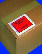 Enveloppe transparente auto-adhésive en plastique, liste d'emballage personnalisée, pochette de carte