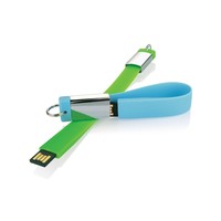 Clé USB rotative en métal 8 Go avec bracelet en silicone – Cadeau promotionnel pour événements