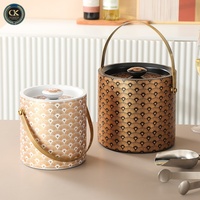 Seau à glace en acier inoxydable de haute qualité, épaissi, isolant contre le froid, pour les fêtes, les bars, l'extérieur