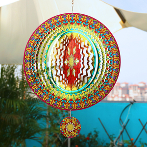 3D Stainless Steel Wind Spinner Indoor Outdoor <b>Garden</b> Decoration Ornament - Product Image 5