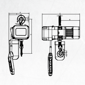 Kerekan listrik 5 Ton pelacakan penggunaan yang diaktifkan oleh Blockchain dan kerekan rantai listrik log Audit tahan Tamper - Product Image 2