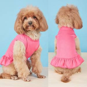 Vestido de lujo de algodón y poliéster para perros de 12 colores con encaje impermeable para uso en todas las estaciones - Product Image 2