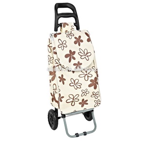 Sac <span class=keywords><strong>pliable</strong></span> de <span class=keywords><strong>chariot</strong></span> à provisions isolé avec le <span class=keywords><strong>chariot</strong></span> utilitaire pliant d'épicerie de roues - Product Image 1
