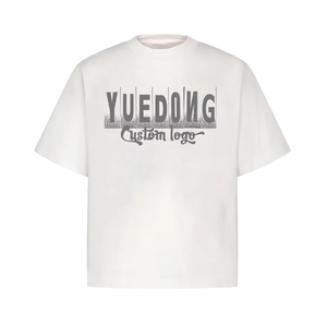 T-shirt décontracté pour homme en jersey 100 % coton, col rond, imprimé sérigraphié sur le devant, respirant, écologique, séchage rapide, couleur unie - Product Image 1
