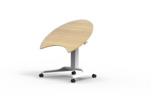 Bureau de peinture mobile personnalisé, moderne, rond, réglable en hauteur, avec vérin à gaz pneumatique, relevable et basculable - Product Image 4