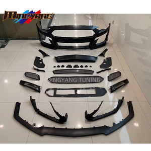 Kit de Conversión de Carrocería Mingyang Nuevo 2015-2016, Parachoques Delantero Facelift <span class=keywords><strong>Mustang</strong></span> GT500 con Orificios para Sensores de Asistencia de Estacionamiento, 1 Año de Garantía - Product Image 2