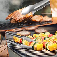 Pinces de cuisine en acier inoxydable pour barbecue, à verrouillage, vente directe usine