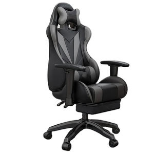Günstige beste Qualität moderne Massage PC Büro Sillas Gamer Gaming Stuhl PU Red Elite Racing Gaming Stuhl mit Fuß stütze und Massage - Product Image 5