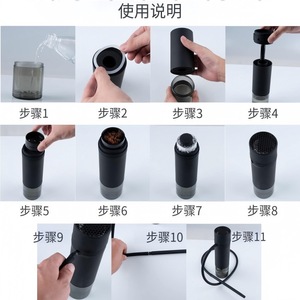 Premium Luxury Hookah Car Water <b>Bottle</b> Removable Easy <b>Clean</b> Mini Size Silicone Lacquer Customizable Set for Home Car Use - Product Image 4