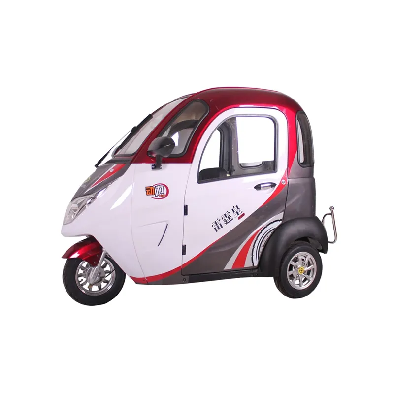 2021 fabrika fiyat kapalı vücut yolcu Tricylces 800W 1000W 3 tekerlekli elektrikli trike / Moped araba/elektrikli araba