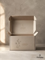 Emballage cadeau de luxe pour la vente au détail, boîte à courrier en carton ondulé de qualité supérieure, boîte à parfum de couleur neutre, fournisseur en gros, fabricant