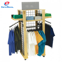 Présentoir sur pied en métal thermolaqué personnalisé pour baskets, manteaux, sous-vêtements, soutiens-gorge, t-shirts et chaussures, pour magasin de vêtements